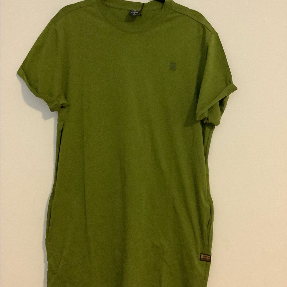 G-Star Olive Short Sleeve Tee Dress